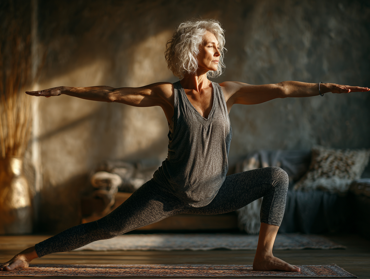 Yoga în natură pentru seniori